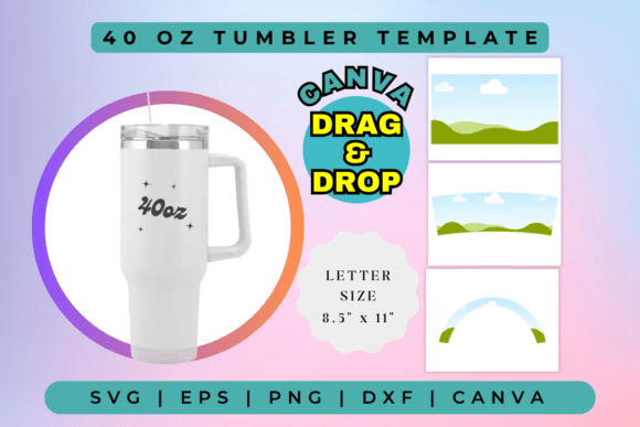 40oz Tumbler Template: Your Digital Design Toolkit