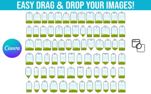 75 Customizable Tag Canva Frame Templates for Designers