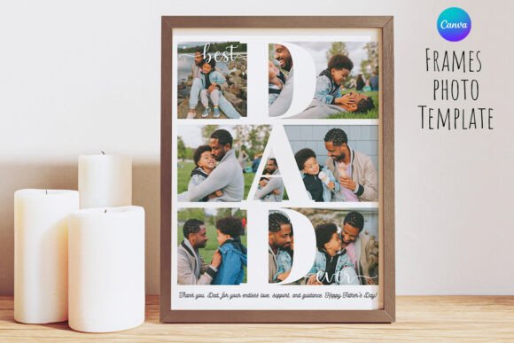 Best Dad Ever Photo Frame Canva Template: A Design Guide