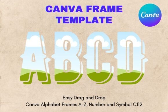 Canva Letters Frame Alphabet Template112: Your Custom Lettering Workflow