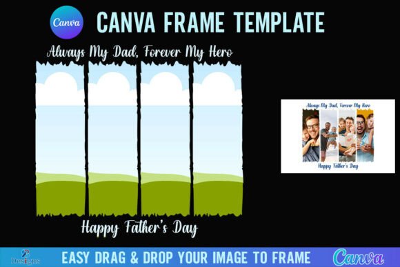 Celebrate Dad with a Custom Canva Photo Frame