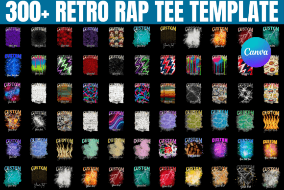 Create Authentic 90s Vibes with a Retro Rap Tee Canva Template