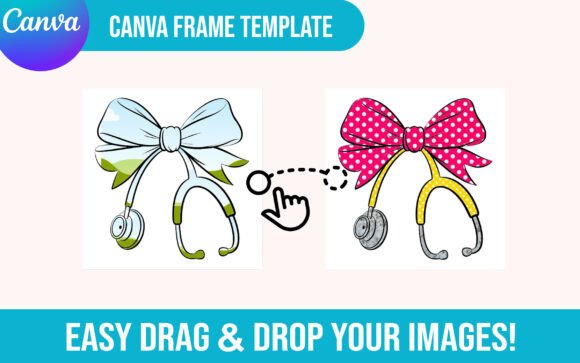 Design with a Flair: Using Coquette Bow CANVA Frames