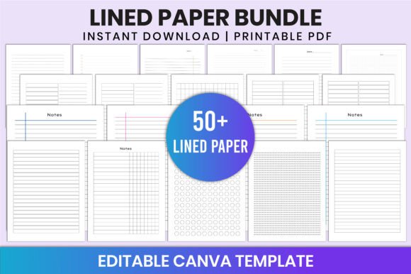Designing with Intent: The Editable Lined Paper Bundle for Canva