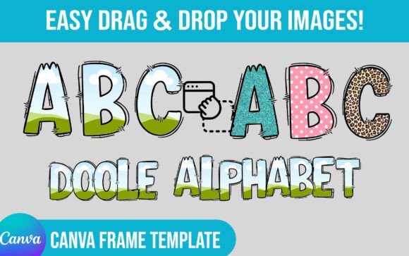 Editable Canva Frame Doodle Alphabet: Your Creative Spark