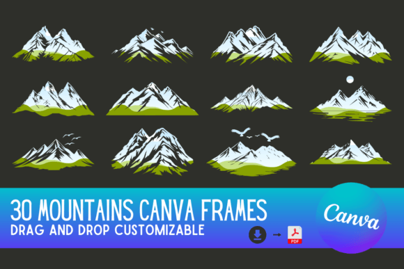 Elevate Your Visuals with Mountain Canva Frame Templates