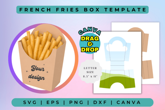French Fries Box Template: A Complete Digital Design Toolkit
