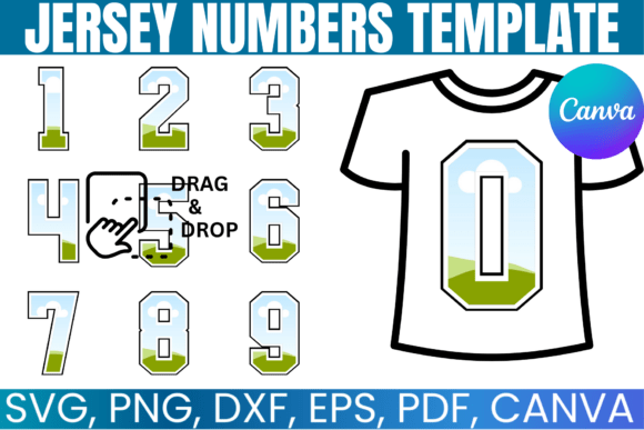 Jersey Numbers Canva Template: Your Go-To Sports Design Asset