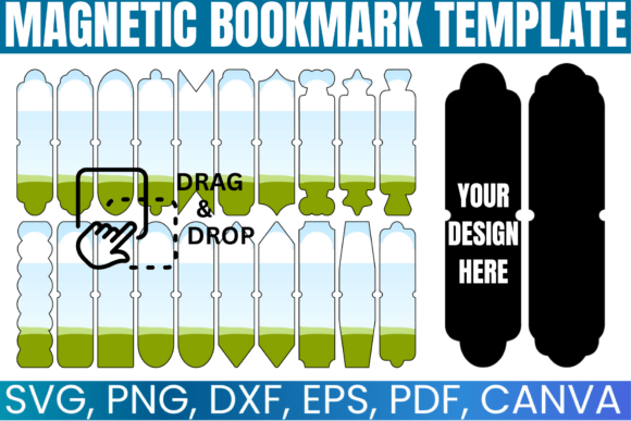 Magnetic Bookmark Template BUNDLE: A Designer's Guide to DIY Bookmarks