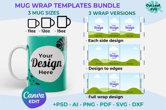 Master Mug Personalization with the Ultimate Mug Wrap Template Bundle