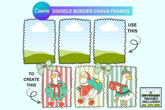 Rectangle Doodle Border Canva Frames: The Hand-Drawn Solution