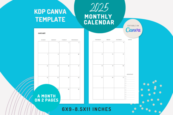 Streamline Your Year: The Canva 2025 Monthly Calendar Templates