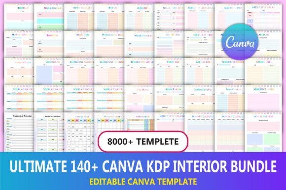 Ultimate 140+ Canva KDP Interior Bundle: A Creator's Toolkit