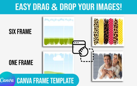 Unleash Your Creativity with the Brushstrokes Canva Frame Template